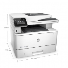 惠普（HP） LaserJet Pro MFP M427dw 黑白激光多功能一体机 A4幅面 打印/复印/扫描 自动双面打印 有线网络打印 白色